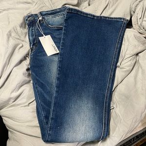 Womens high rise flare jeans